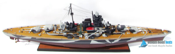 Tirpitz German Battleship Model Lenght 100Cm (10) Mô Hình Thuyền Buồm