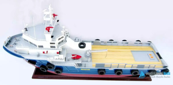 Fishing Boats Offshose Support Vessel Model 70L X 19W X 31H (1) Mô Hình Thuyền Buồm