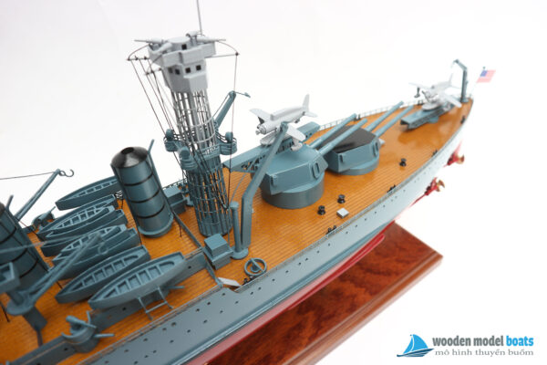 Mô Hình Thuyền Chiến Uss West Virginia (bb-48) 71cm
