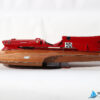 Mô Hình Thuyền Đua Ferrari Hydroplane Natural Wood Finish 90cm