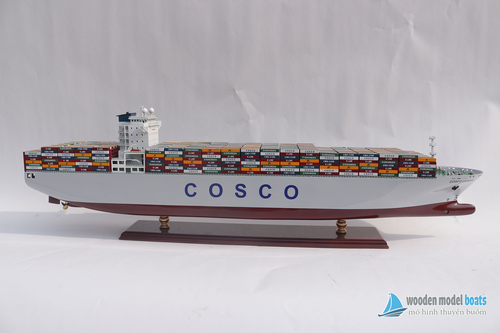 Mô Hình Thuyền Thương Mại Cosco Europe 100Cm