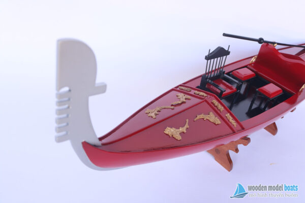 Mô Hình Thuyền Truyền Thống Gondola Sơn Đỏ