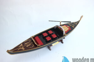 Mô Hình Thuyền Venetian Gondola Sơn Đen (12)