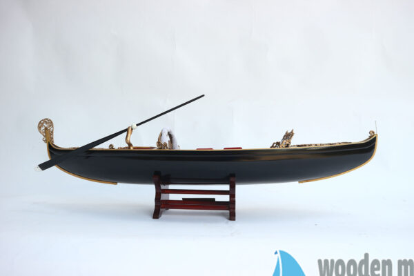 Mô Hình Thuyền Venetian Gondola Sơn Đen (15)